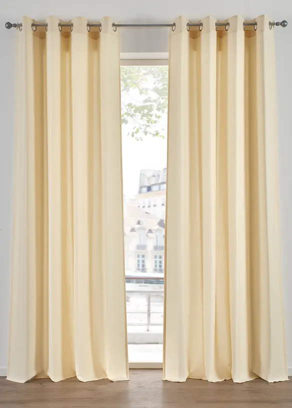 Gardinl&auml;ngd av mikrofibermaterial  (2-pack), bonprix