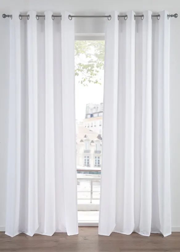 Gardinl&auml;ngd av mikrofibermaterial  (2-pack), bonprix