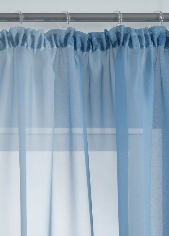 Gardin av tunn voile, &auml;ven extral&aring;ng (2-pack), bonprix