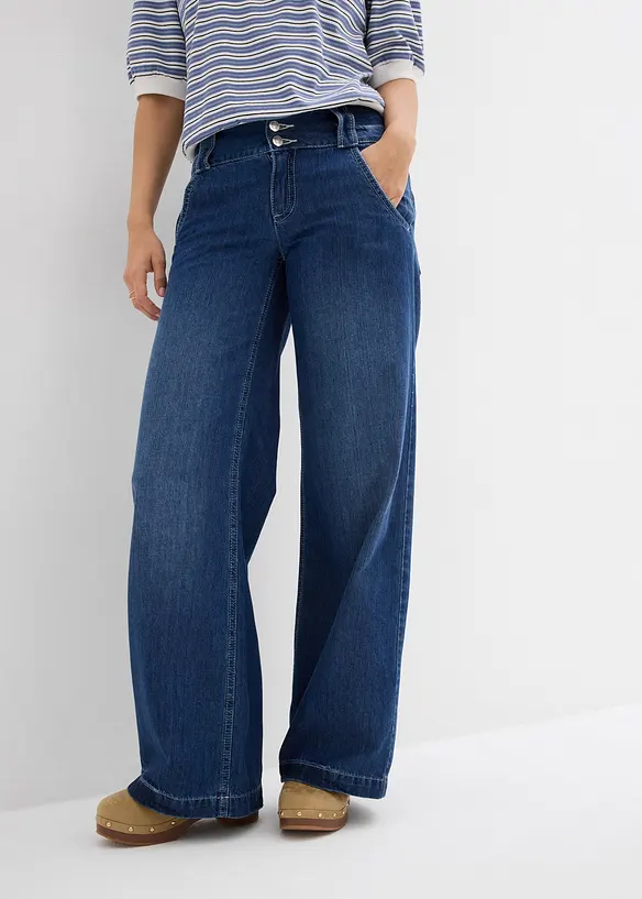 Wide Leg Jeans, High Waist, bonprix