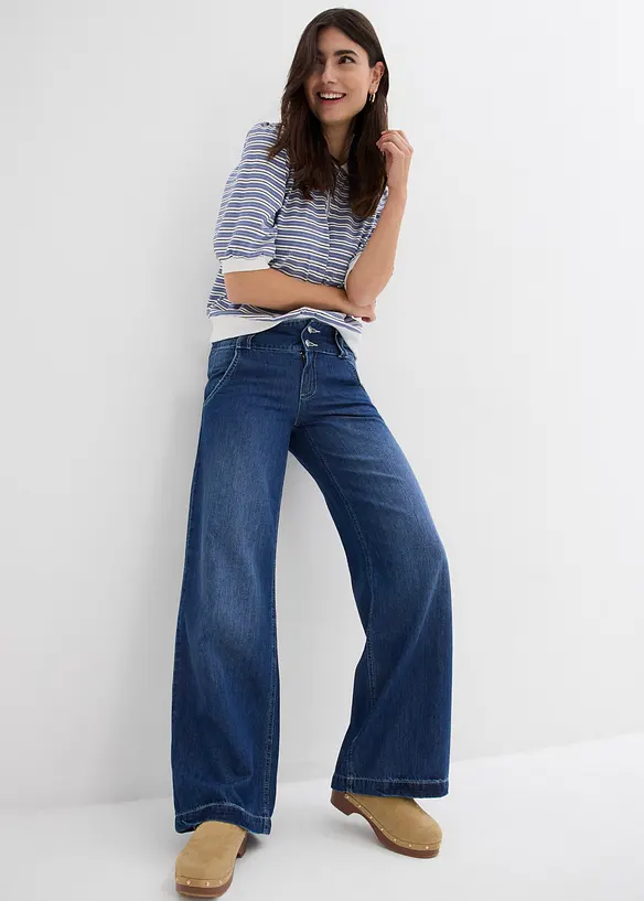 Wide Leg Jeans, High Waist, bonprix