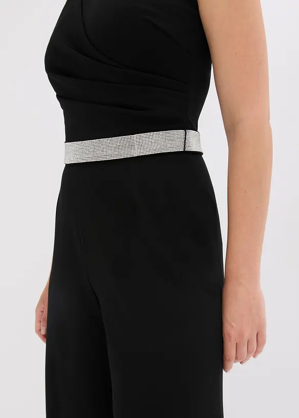Jumpsuit i kräpp med struktur, bonprix