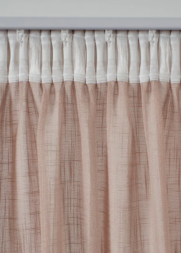 Gardin med struktur (2-pack), bonprix