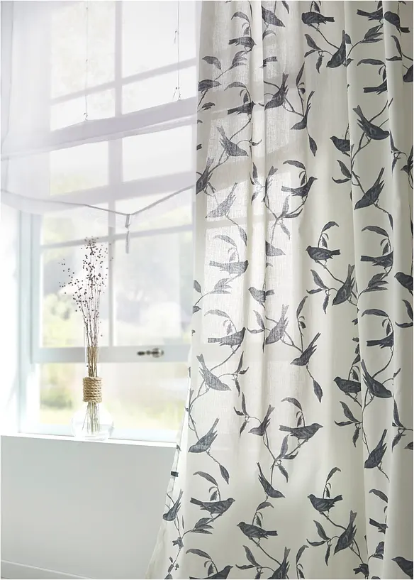 Gardinl&auml;ngd med tryck (1-pack), bonprix