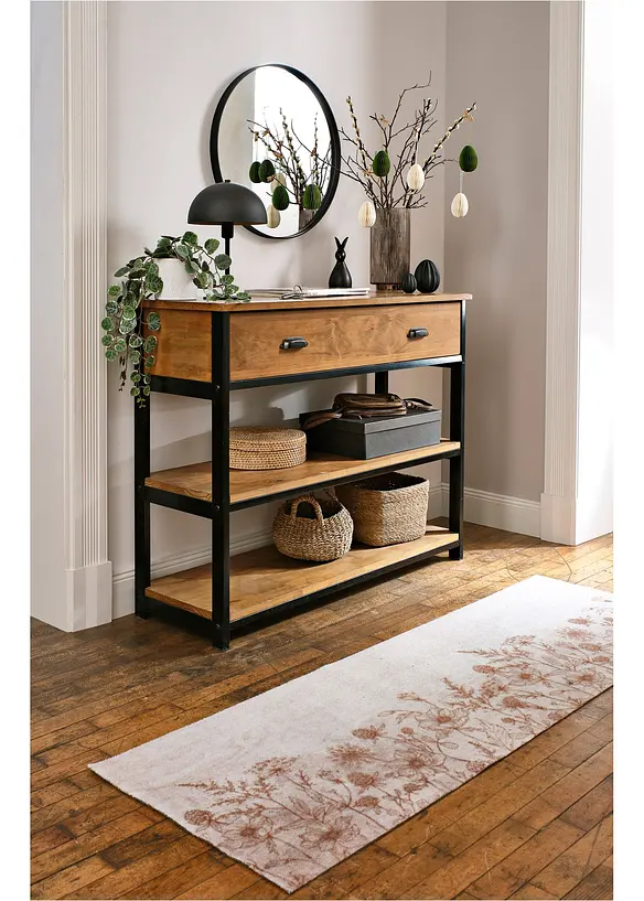 Tv&auml;ttbar d&ouml;rrmatta med grafiskt m&ouml;nster, bonprix