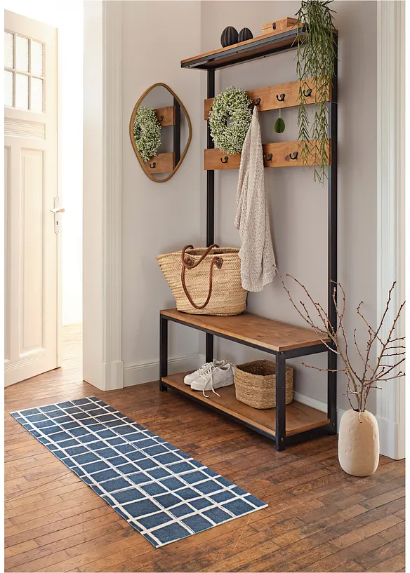 Tv&auml;ttbar d&ouml;rrmatta med grafiskt m&ouml;nster, bonprix