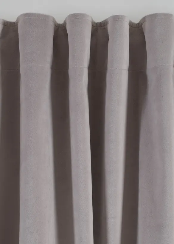 M&ouml;rkl&auml;ggande gardinl&auml;ngd med termofunktion och sammetsmjuk yta (1-pack), bonprix