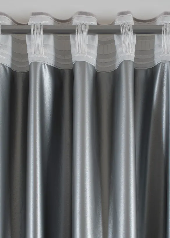 M&ouml;rkl&auml;ggande gardinl&auml;ngd med termofunktion och sammetsmjuk yta (1-pack), bonprix