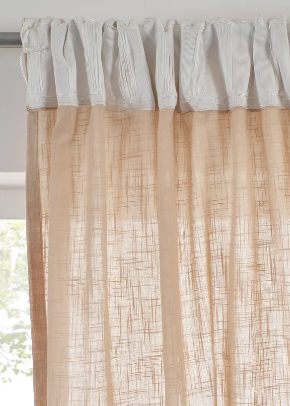 Gardinl&auml;ngd i ekologisk bomull (1-pack), bonprix