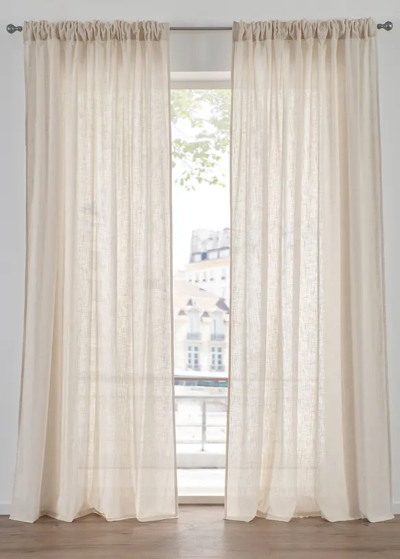 Gardinl&auml;ngd i ekologisk bomull (1-pack), bonprix