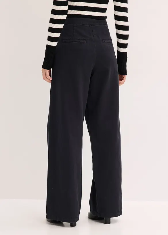 Twillbyxa i ren bomull, bonprix