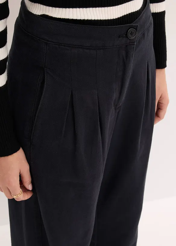 Twillbyxa i ren bomull, bonprix