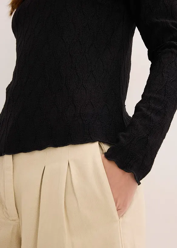 L&aring;ng&auml;rmad topp, bonprix