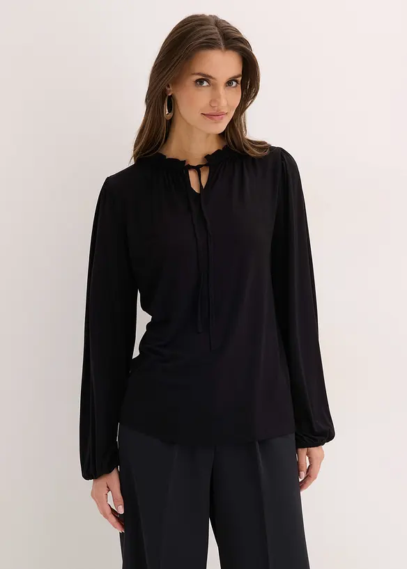 L&aring;ng&auml;rmad topp av viskosmix, bonprix