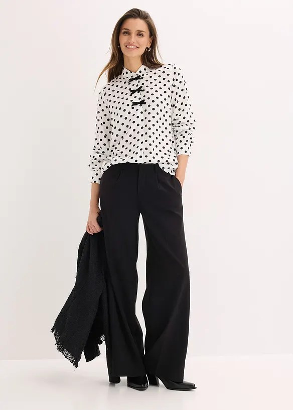 Blus av viskos med mjukt fall, bonprix