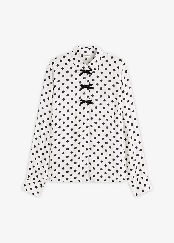 Blus av viskos med mjukt fall, bonprix