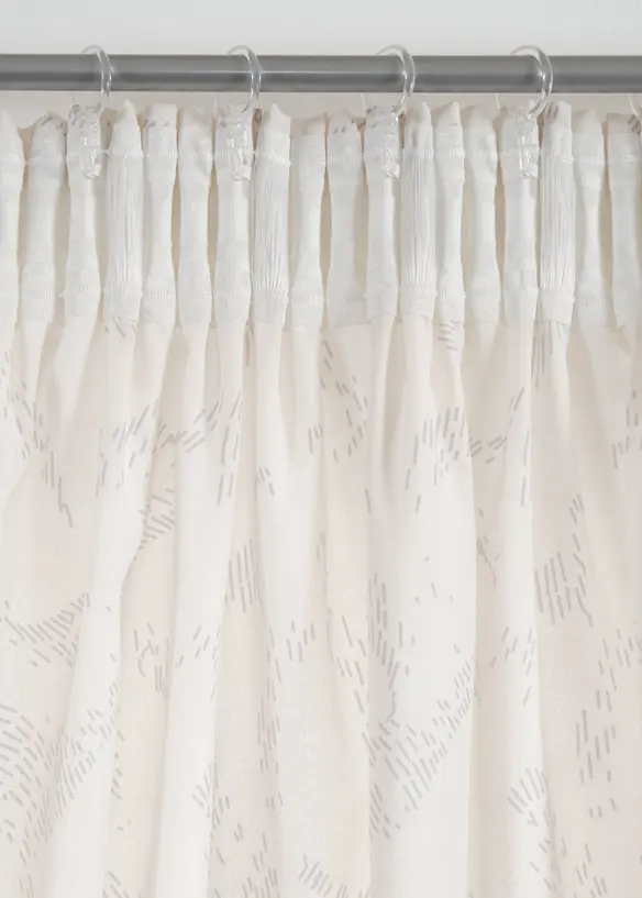 Halvtransparent gardin, &auml;ven extral&aring;ng (2-pack), bonprix