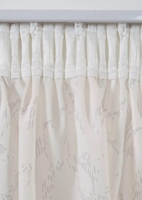 Halvtransparent gardin, &auml;ven extral&aring;ng (2-pack), bonprix