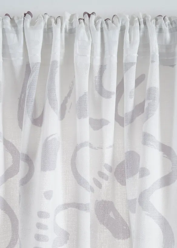 Gardin med struktur, &auml;ven i l&aring;ng modell (1-pack), bonprix