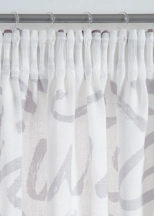 Gardin med struktur, &auml;ven i l&aring;ng modell (1-pack), bonprix