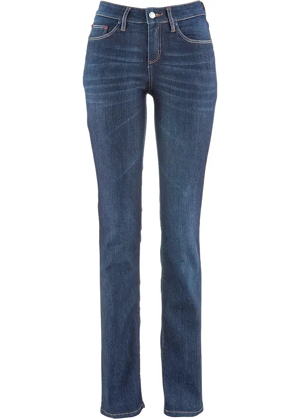 Straight Jeans Mid Waist, Stretch, bonprix