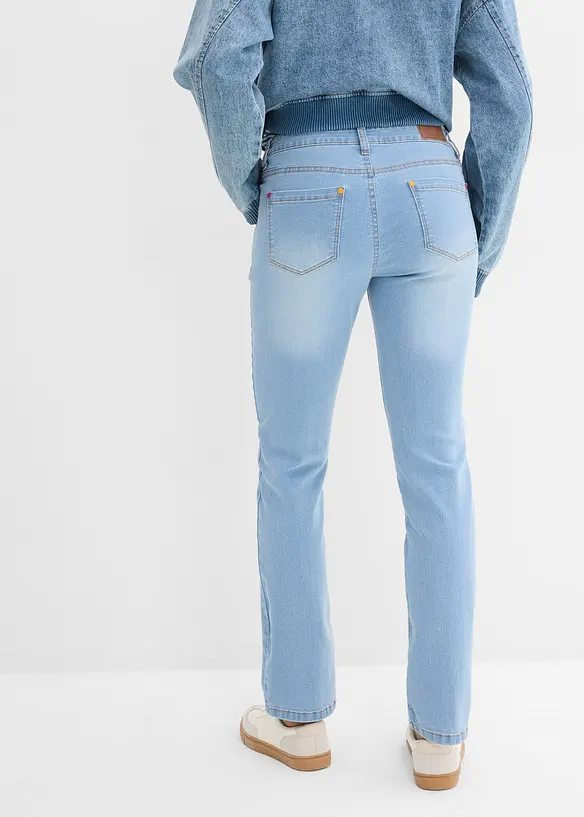 Straight Jeans Mid Waist, Stretch, bonprix