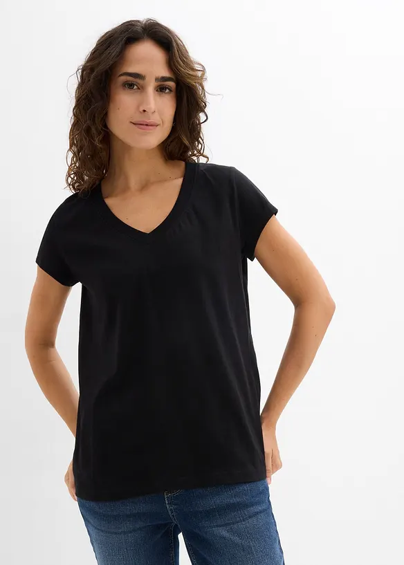 T-shirt i ekologisk bomull (2-pack), bonprix