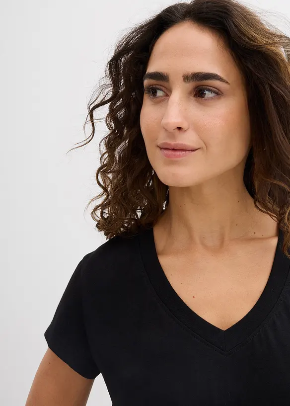 T-shirt i ekologisk bomull (2-pack), bonprix