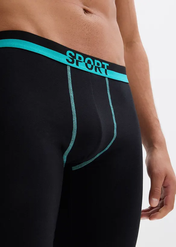 L&aring;nga boxershorts med mjuk bomull (2-pack), bonprix