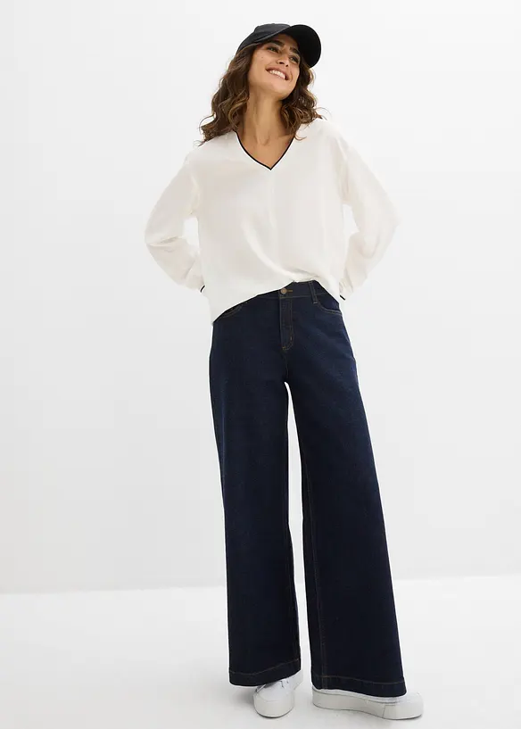 Blustunika i b&ouml;ljande viskos, bonprix