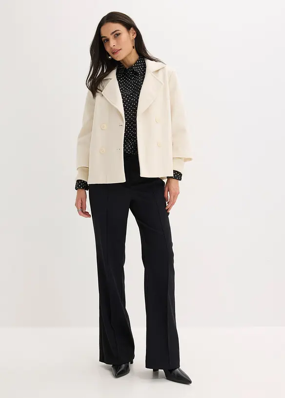 Skjortblus med bomull (2-pack), bonprix