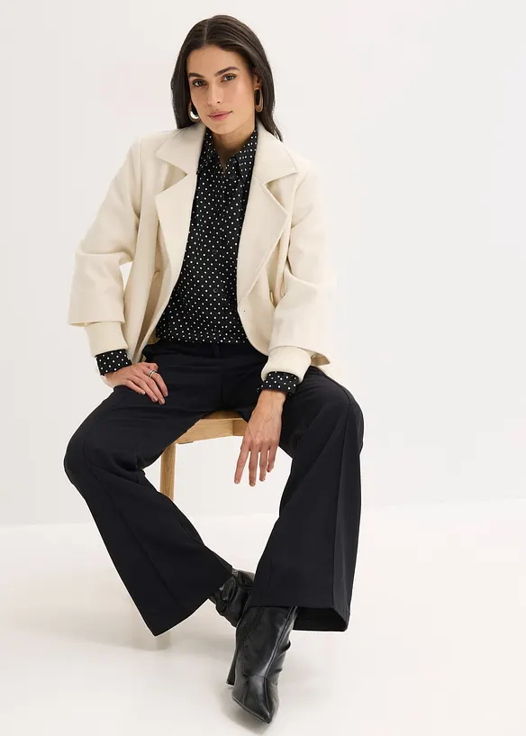 Skjortblus med bomull (2-pack), bonprix