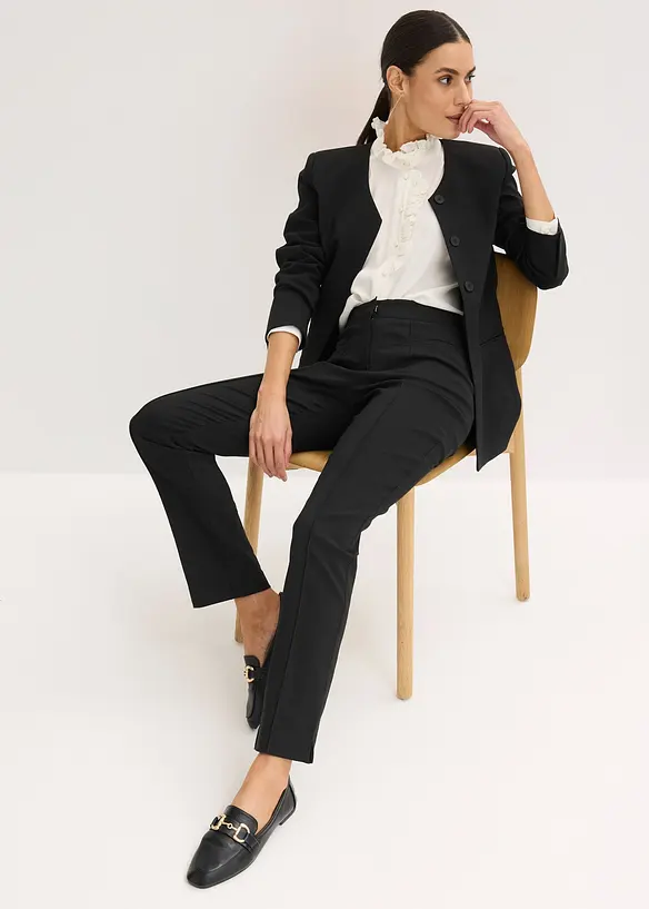 Vid dra-p&aring; byxa av bengalin, bonprix