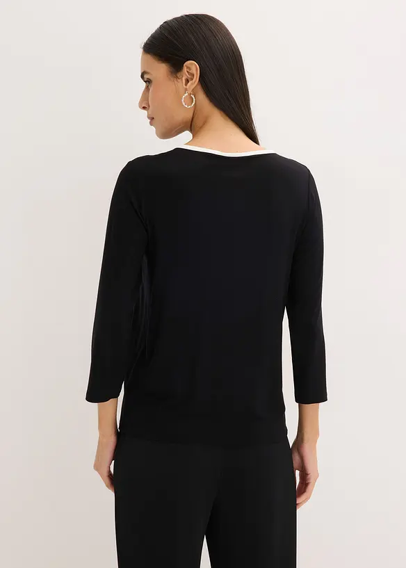 Topp med kontrasterande kant, bonprix