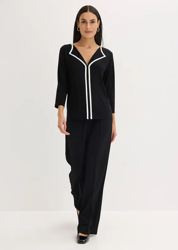 Topp med kontrasterande kant, bonprix