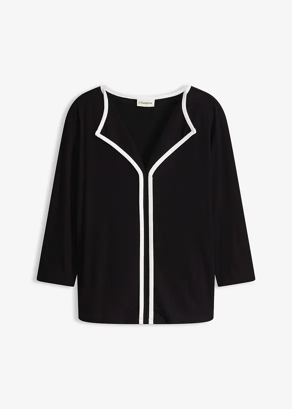 Topp med kontrasterande kant, bonprix