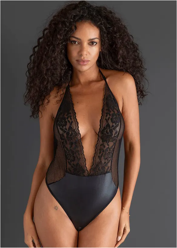 Stringbody med &ouml;ppen gren, bonprix