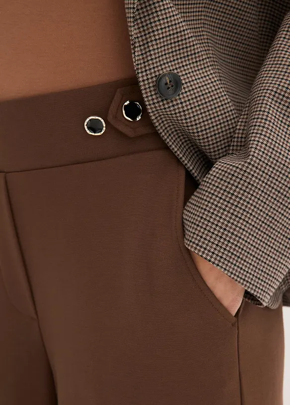 Jerseybyxa med dekorativ slejf, bonprix