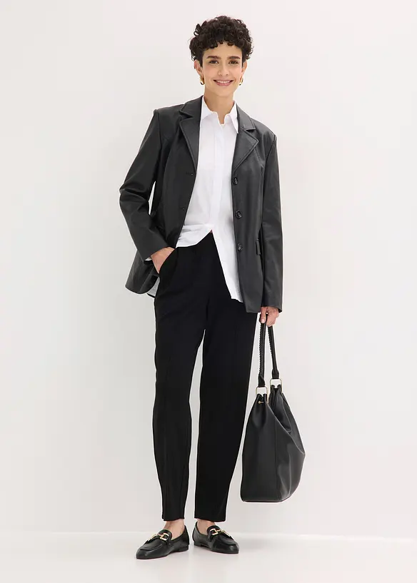 Dra p&aring;-byxa med sydda pressveck, bonprix