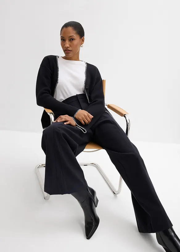 Marlenebyxa med h&ouml;g midja, bonprix