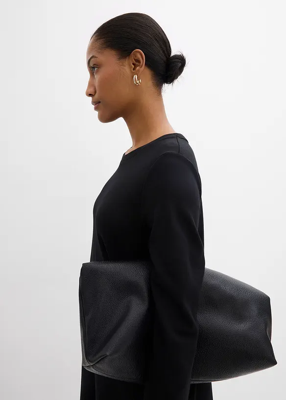 A-linjeformad trik&aring;kl&auml;nning i viskosmix, bonprix