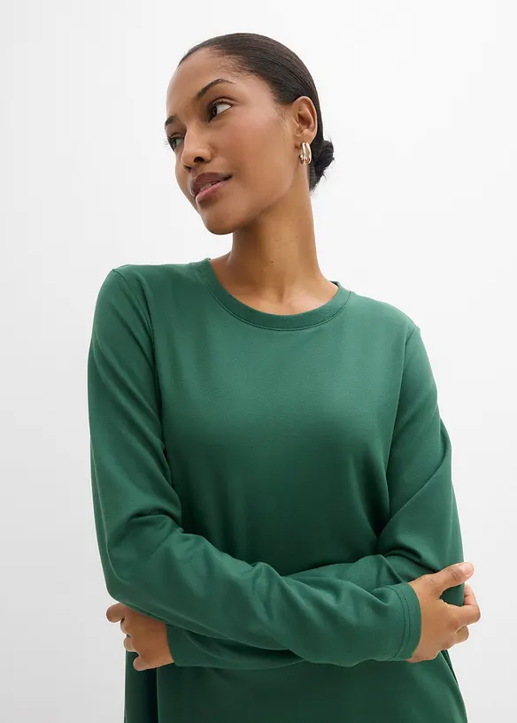 A-linjeformad trik&aring;kl&auml;nning i viskosmix, bonprix