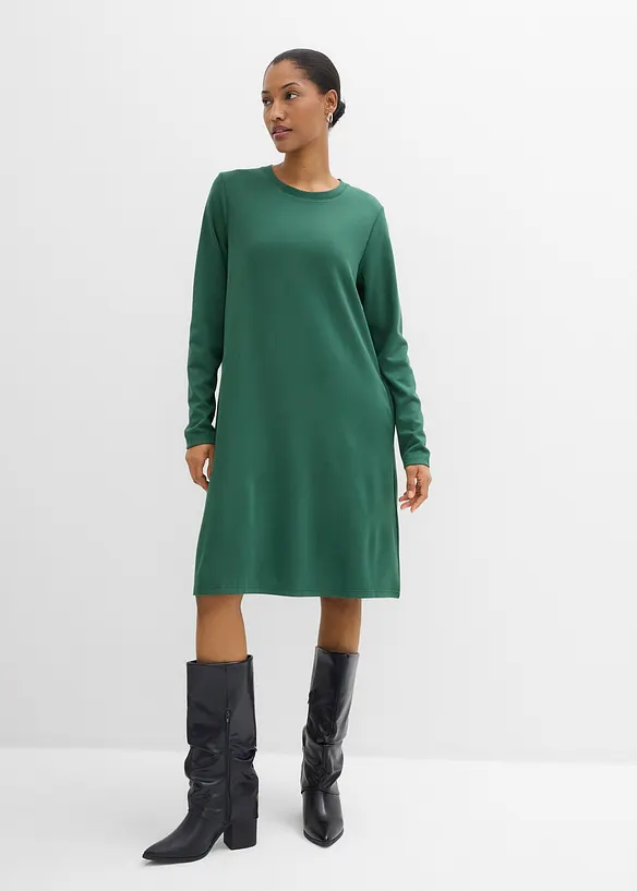 A-linjeformad trik&aring;kl&auml;nning i viskosmix, bonprix