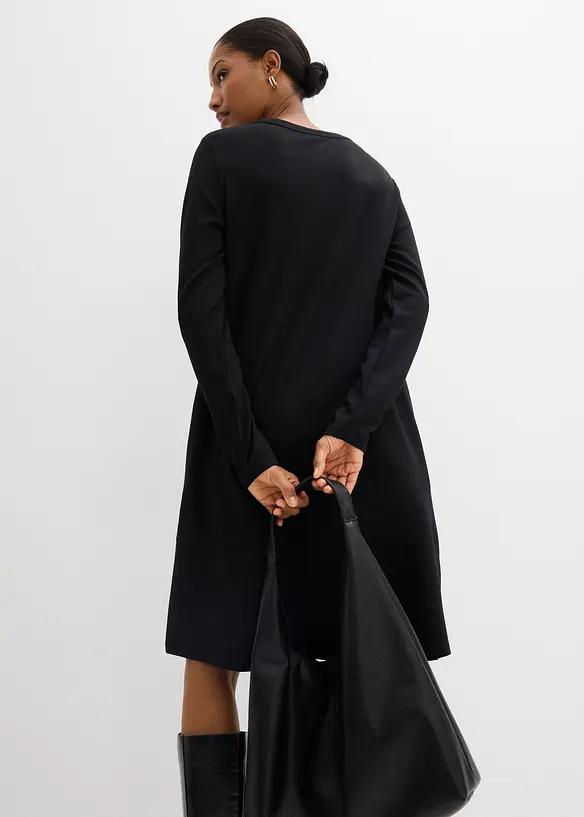 A-linjeformad trik&aring;kl&auml;nning i viskosmix, bonprix