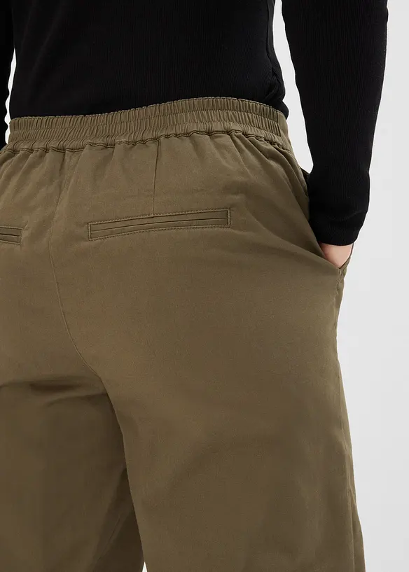 Dra p&aring;-byxa i bomullsmix, bonprix