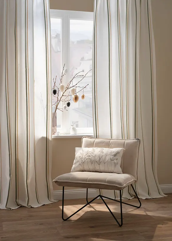 Prydnadskudde med broderi, bonprix