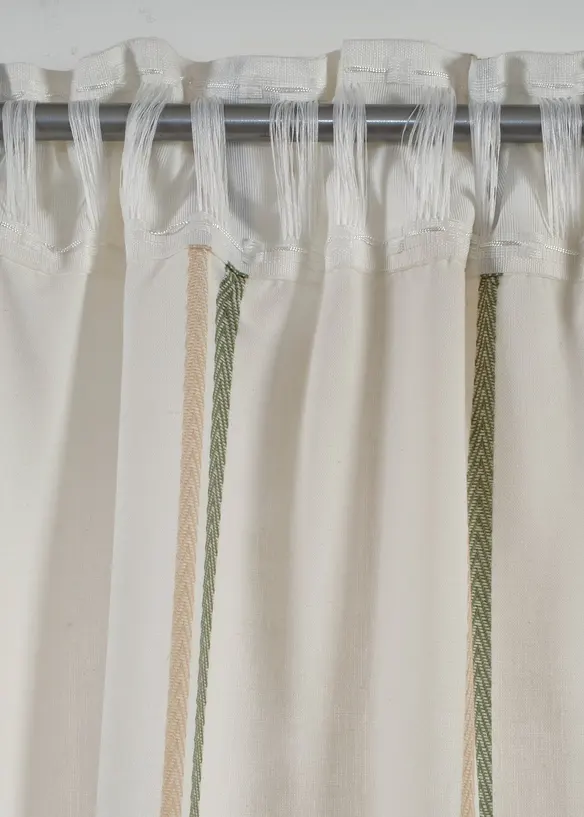 Gardinl&auml;ngd med v&auml;vda r&auml;nder (1-pack), bonprix