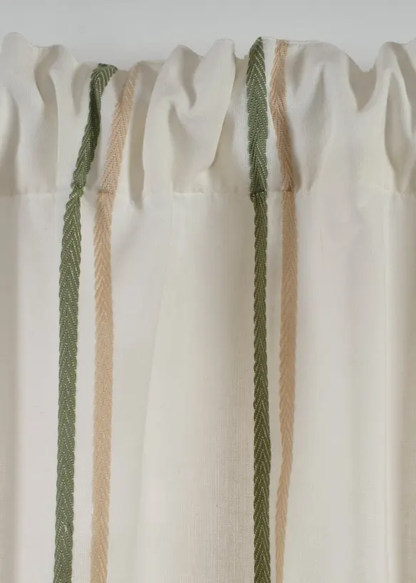 Gardinl&auml;ngd med v&auml;vda r&auml;nder (1-pack), bonprix