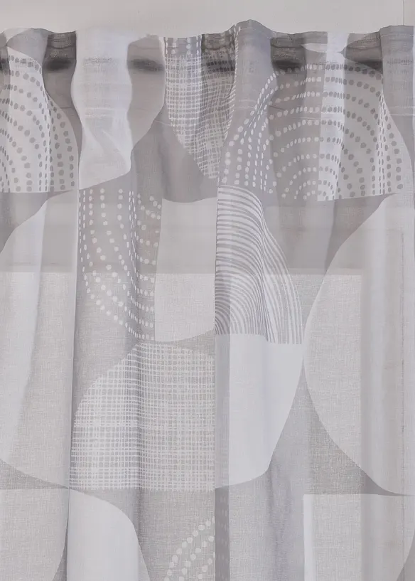 M&ouml;nstrad gardin med &aring;tervunnen polyester (1-pack), bonprix