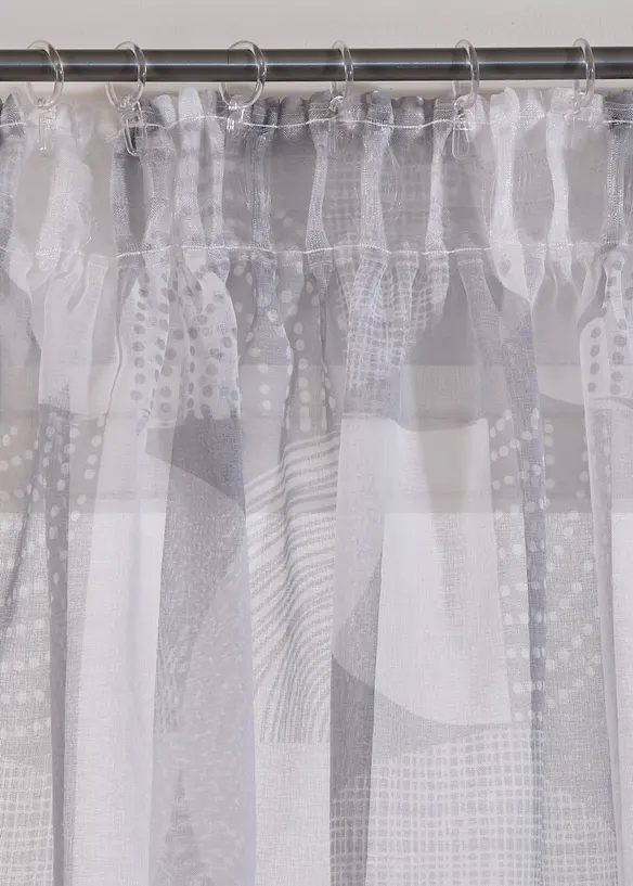 M&ouml;nstrad gardin med &aring;tervunnen polyester (1-pack), bonprix